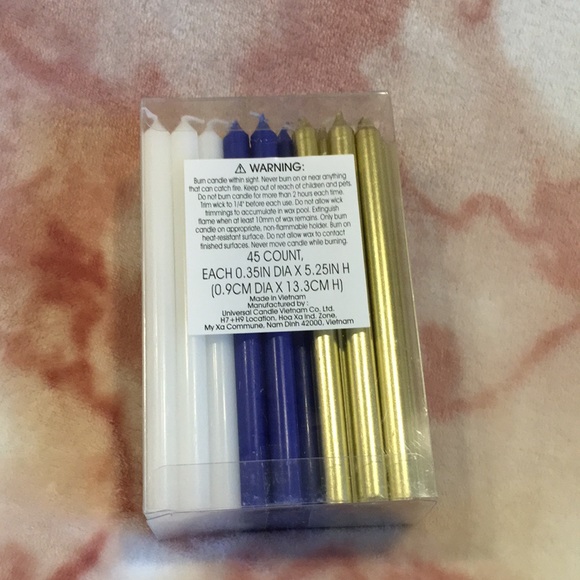 Festive Lights Hanukkah Candle Set 45 ct NWT - Picture 6 of 11